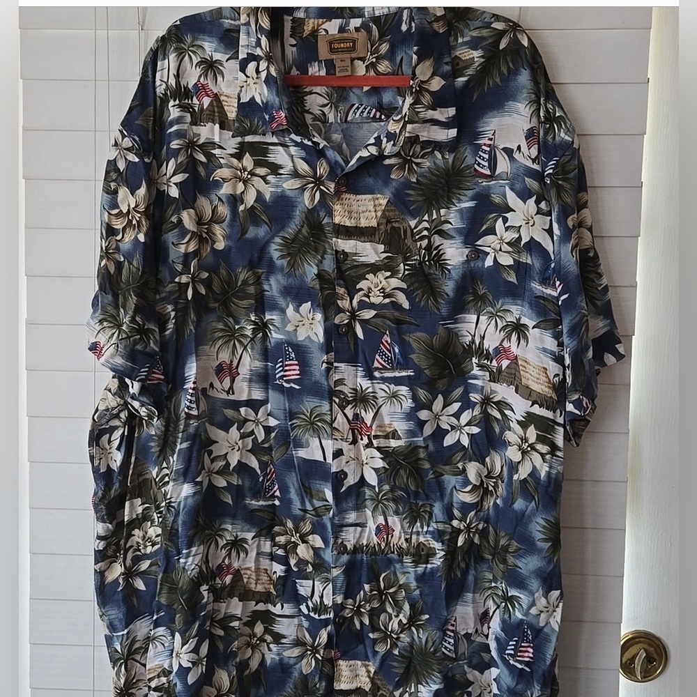 Hawaiian patriotic shirt 4XL